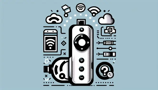 A detailed guide cover for setting up and troubleshooting IPTV on an Amazon Firestick device.