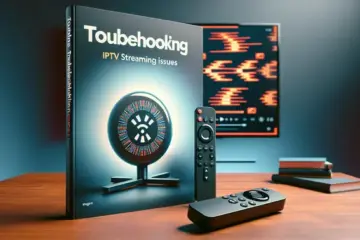 alt_text: A tutorial guide cover showing a Firestick remote and a TV with a buffering icon, offering solutions for IPTV streaming issues.
