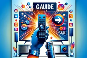 alt_text: A guidebook cover showing a modern TV setup with a Firestick remote about to press 'Clear Cache,' surrounded by glowing app icons.