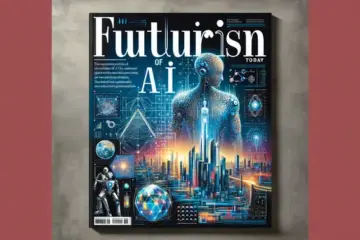 A text prompt describing how to create an AI image prompt for a magazine cover.