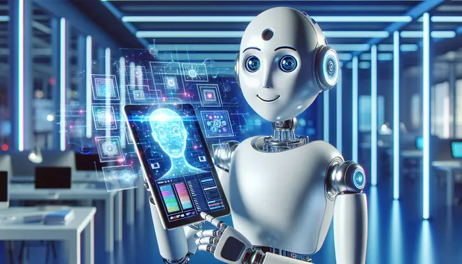 alt_text: A friendly AI assistant offering to help create a custom, realistic cover image.