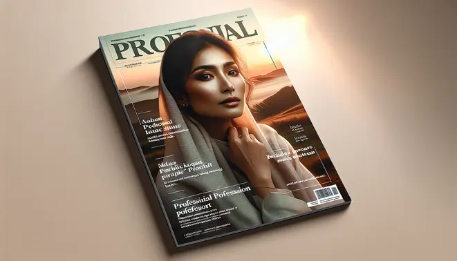 A professional magazine cover featuring a prominent, intriguing subject with natural lighting and tasteful graphic design.