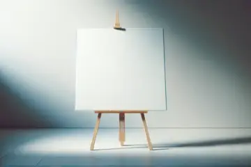 alt_text: A blank canvas awaiting the subject for its cover image.